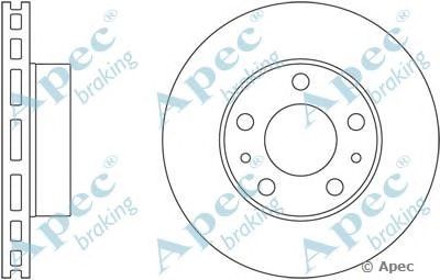APEC BRAKING dsk2480 -  Тормозной диск